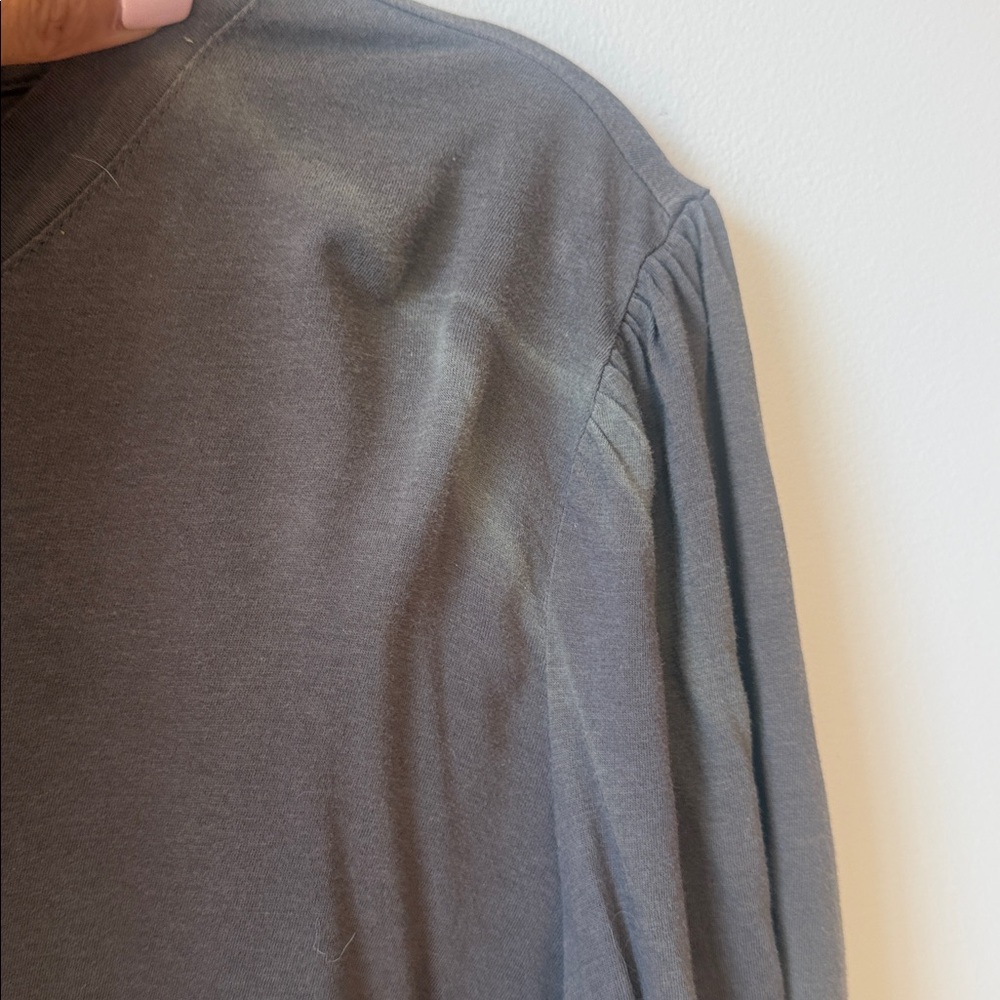 lunya Charcoal Long-Sleeve Crewneck Top Xlarge - Picture 3 of 7